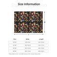 thumbnail image 5 of Yiaed Various Mushrooms Print Blanket Throw Blanket Soft Cozy Flannel Blanket for Home Bed Sofa Couch Chair-50"x40", 5 of 6