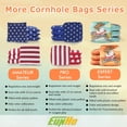 thumbnail image 2 of EunHo Cornhole Bags Regulation Dual Sided Set of 8, Non-Dusty Cornhole Bean Bags Slick & Sticky Side Bags with Carry Bag (Cow/Eagle), 2 of 7