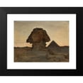 thumbnail image 2 of Jan Ciągliński 14x12 Black Modern Framed Museum Art Print Titled - Sphinx by the Moonlight. from the Journey to Egypt (1903), 2 of 5