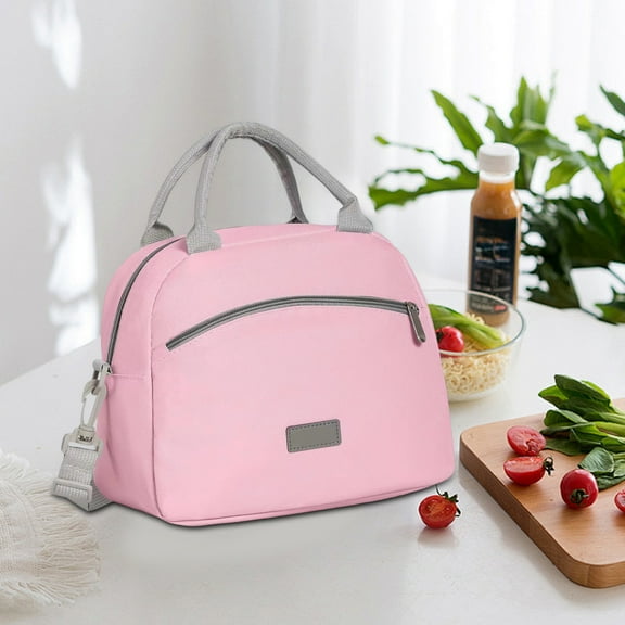 CQCYD under $5 Insulated Lunch Bag, Lunch Box Lunch Bag for Women Adults Men, Reusable Cute Lunch Pail bag, Insulated Lunch Box Tote with Large Capacity, Cooler Lunch Container for Work/Travel/Office