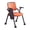 Orange_With Write Board, variant on Office Chairs Ergonomic,Training Chair with Wheels,Soft Seat Cushion, Folding Chair for Home School Waiting Room Stacking
