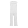 thumbnail image 7 of Cutuoiiu Plus Size Women's Solid Color Loose Fit Wide Leg Jumpsuit with Ruched Bust Design and Pockets for Spring and Summer Daily Wear Gifts, 7 of 7