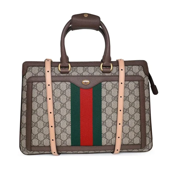 Gucci Ophidia GG Supreme Canvas Leather Convertible Woman's Backpack
