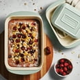 thumbnail image 4 of Tramontina Mae 3-Piece Ceramic Porcelain Baking Pans Set, Mint, Non Stick Casserole Dishes for Oven, Rectangular Bakeware for Lasagna, Cakes and Loafs, 4 of 7