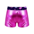 thumbnail image 2 of renvena Kids Girls Shiny Gymnastics Dance Shorts Bottoms Sport Athletic Gym Yoga Fitness Booty Shorts, 2 of 5