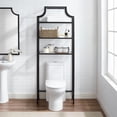 thumbnail image 6 of Modern Bathroom Space Saver Cabinet - Oil Rubbed Bronze, Pagoda Style Storage, Tall Linen Tower, 6 of 8