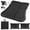 Black, variant on Moclever Inflatable Car Bed, Thickened SUV Air Mattress PVC Flocked Camping Bed Cushion with Pillow Air Pump Storage Bag for Car Travel Camping, Gray