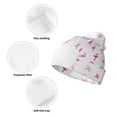 thumbnail image 3 of Kdxio Breast Cancer Awareness (4) Winter Beanie for Men Women Beanie Knit Hat Cuffed Cap Beanie Knit Chunky Snow Cap, 3 of 6