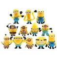 thumbnail image 2 of Minions, juguetes de Minions, juguetes de Minions, 12 piezas de decoraciones en miniatura de Minions hechas a mano, juguetes de muñeca de huevo retorcido, 2 of 4