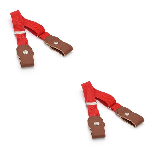 Minnieouse Cinturones Accesorios de ropa de longitud ajustable sin hebilla para niños niñas Type2 NO2