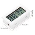 thumbnail image 2 of Peggybuy Probe Temperature Humidity Tester LCD Display for Greenhouse Babyroom (White), 2 of 3