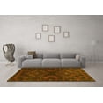 thumbnail image 3 of Ahgly Company Machine Washable Indoor Rectangle Abstract Yellow Contemporary Area Rugs, 2' x 4', 3 of 4