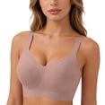 thumbnail image 7 of qelini 3 Pack Wireless Push up Bras for Women Plus Size Seamless Soft Everyday T-Shirt Bra with Lift Support, 7 of 7