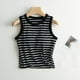 thumbnail image 2 of Camisetas sin mangas lisas para mujer con sujetador acolchado incorporado - Camisola básica transpirable - 75 % mezcla de algodón, tallas S-XL para todas las estaciones, 2 of 8