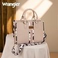 thumbnail image 4 of Wrangler Cow Print Tote Bag for Women Western Purse Boho Top Handle Satchel Handbag, Cow-Light Pink, 4 of 7