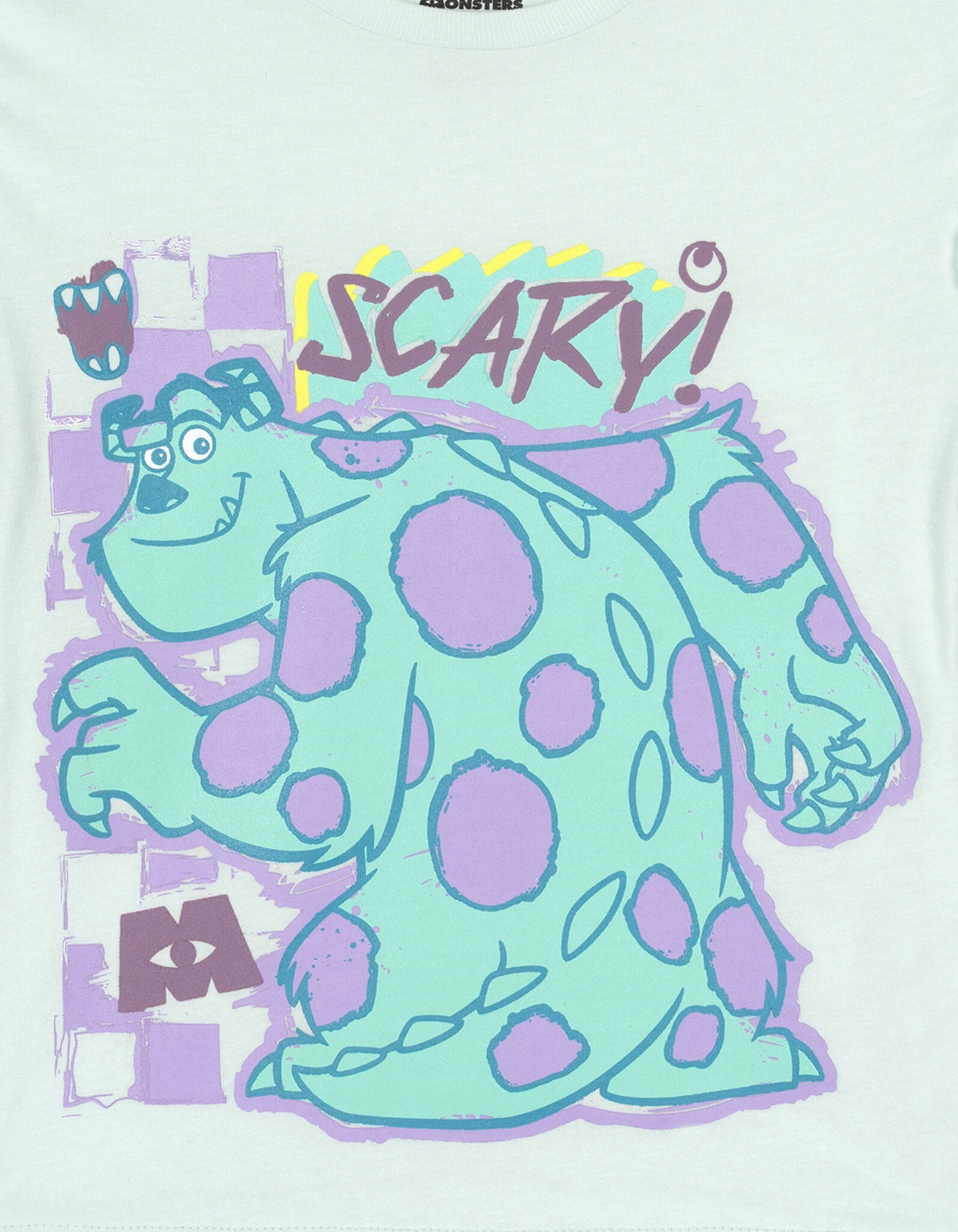 Disney Monsters Inc. Big Girls' 2-Piece T-Shirt and Shorts Set Sulley and Mike Mint