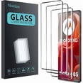 thumbnail image 1 of wonima11 3 Pack Tempered Glass Screen Protector for Motorola Moto G85/Moto Edge 50 Fusion, Anti-Fingerprint, 9H Hardness, Scratch Resistant, 3D Curved Tempered Glass Film, HD Clear, 1 of 1