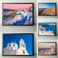 thumbnail image 2 of Póster de la costa de un hermoso paisaje de Santorini, Grecia, arte de pared de viaje, decoración, fotos, impresiones en lienzo, decoración estética de la habitación del hogar, 2 of 5