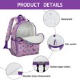 thumbnail image 4 of Colorful Funny Dachshund Backpack for School,Cute School Bag,Schoolbag with Adjustable Shoulder Straps & Padded Back,15.25"x11.5"x5.25", 4 of 6