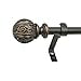 thumbnail image 3 of Decopolitan 29992-48VB Leaf Ball 5/8" Curtain Rod Set, 48 to 86 Inches, Vintage Bronze, 3 of 4