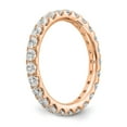 thumbnail image 5 of 14k Rose Gold 1 1/2 carat Lab Grown Diamond VS/SI+ G+ Size 9 Shared Prong Eternity Band, 5 of 5