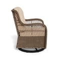 thumbnail image 4 of Tortuga Outdoor Rio Vista Swivel Glider Chair w/ Sandstone Wicker and Canvas Natural Cushions, 4 of 9