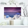 thumbnail image 1 of Blue Domed Churches on Caldera - Landscape Print Wall Artwork, 1 of 3