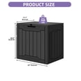 thumbnail image 2 of Uforic 31 Gallon Resin Outdoor Deck Box, Waterproof Lockable Storage Box, Multi-Purpose Organizer for Patio Garden Tools Pool Supplies & Package Delivery, Black, 2 of 7