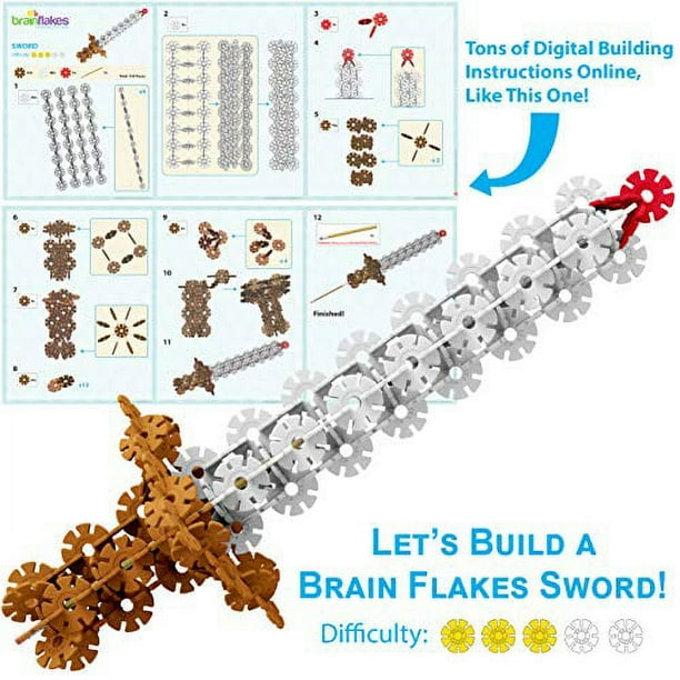 Brain Flakes 500 Piece Interlocking Plastic Disc Set A Creative