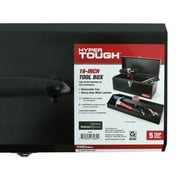 Hyper Tough 16-inch Black Metal Tool Box with Removable Tool Tray