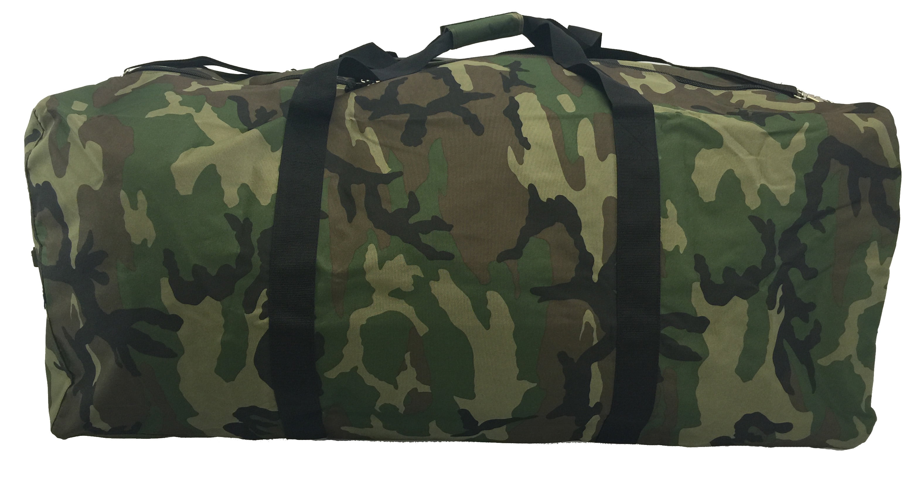 K-Cliffs Heavy Duty Large Square Military Cargo Duffel Jumbo Army Gear Bag Big Equipment Bag Camouflage Sport Duffel 42in Oversized Travel Bag Huge Rack Bag Camo