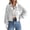Beige, variant on Womens Fashion Cropped Corduroy Shackets Button Down Jackets Fall Trendy Lightweight Long Sleeve Coat