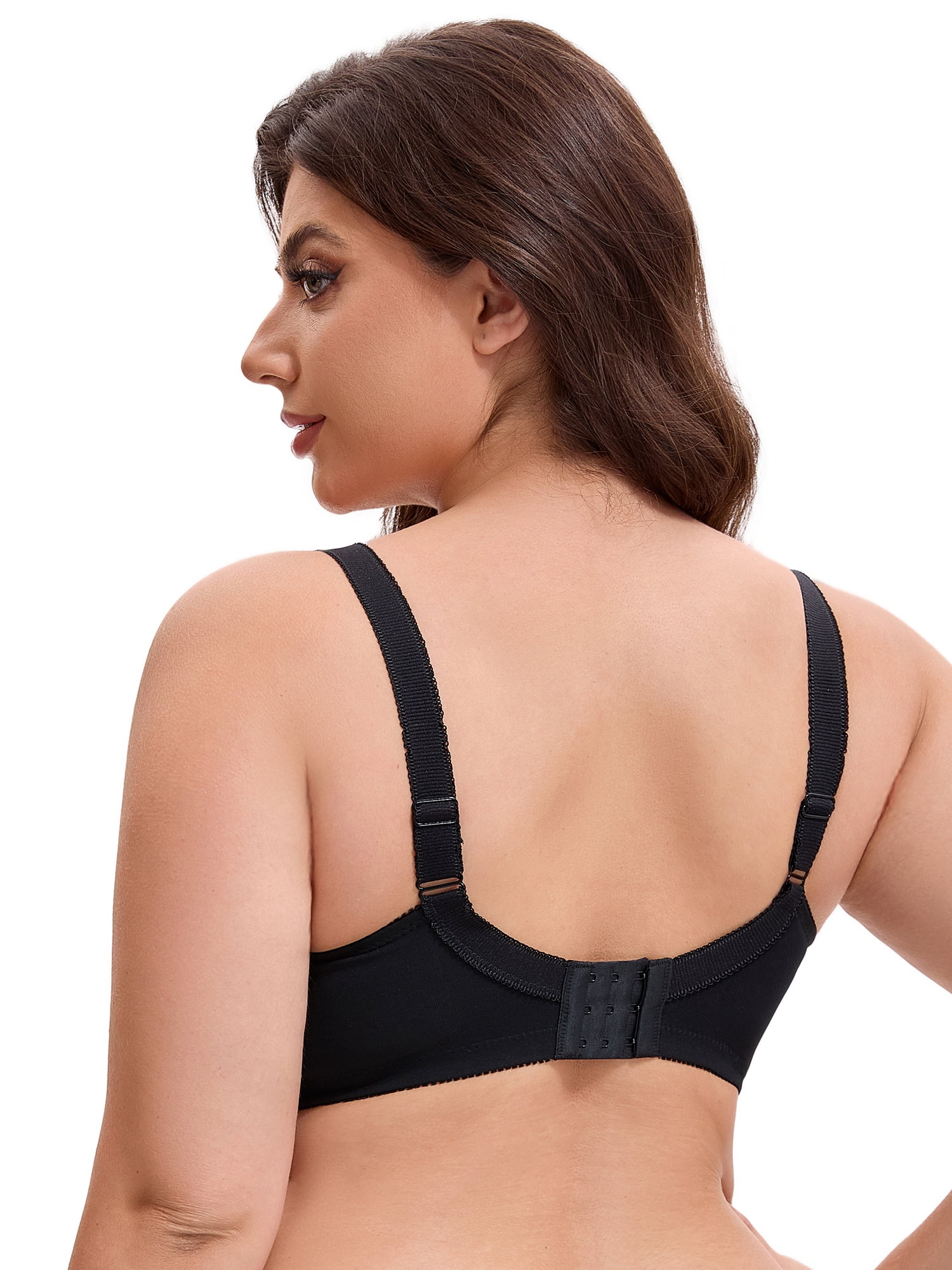 Unique Bargains Women's Pocket Bra for Silicone Breast Forms Minimizers Black 40 B