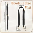thumbnail image 2 of 1pc Genuine Leather Handbag Strap 38.9 Inch Adjustable Shoulder Strap Replacement Real Leather Purse Handle with Bronze Gold Buckles for Handbag Tote Briefcase Messenger Bag Shopping Bag Black, 2 of 7