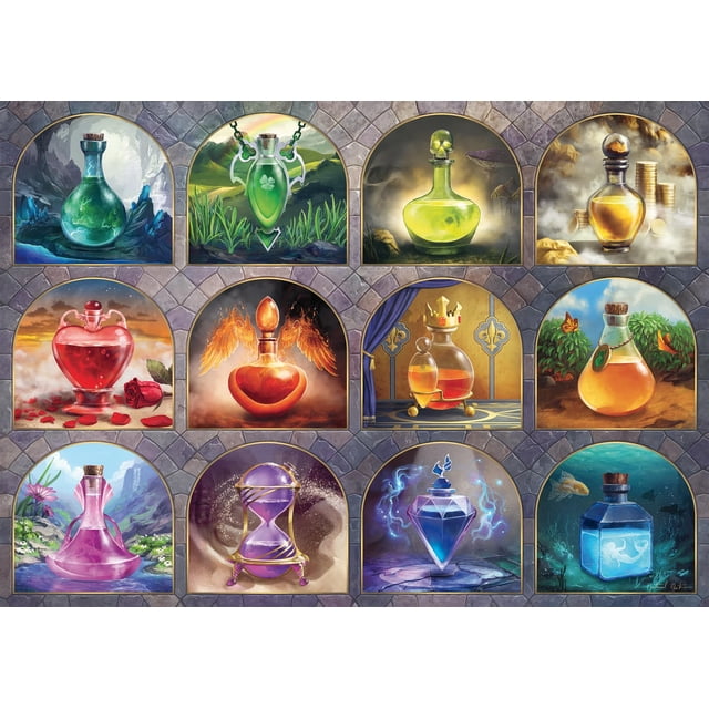 Puzle Ravensburger, pociones mágicas, 1000 piezas