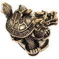 thumbnail image 6 of WRITWAA Vintage Golden Copper Dragon Turtle Statue, Metal Desktop Figurine for Home Office Decor, 6 of 7