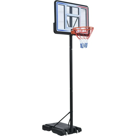 Mino Kesper 10ft Portable Adjustable Basketball Hoop System W/ LED Lights