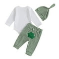 thumbnail image 3 of Okbabeha Baby Boys Girls Outfit Set St Patrick's Day Long Sleeve Clothes Bodysuit, 3 of 7