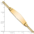 thumbnail image 3 of Auriga Fine Jewelry 14K Yellow Gold Soft Curb Link Id Bracelet 7 inch for Women, 3 of 6