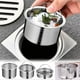 thumbnail image 1 of Filtro de fregadero de cocina de acero inoxidable 304 - Colador reutilizable para tapones de desagüe • Trampa de malla fina para alimentos • Fácil de limpiar con anillo colgante • Encaja en la, 1 of 4