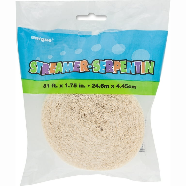 Black Crepe Streamers - 2 Rolls 81 Feet Each For Party Decorations