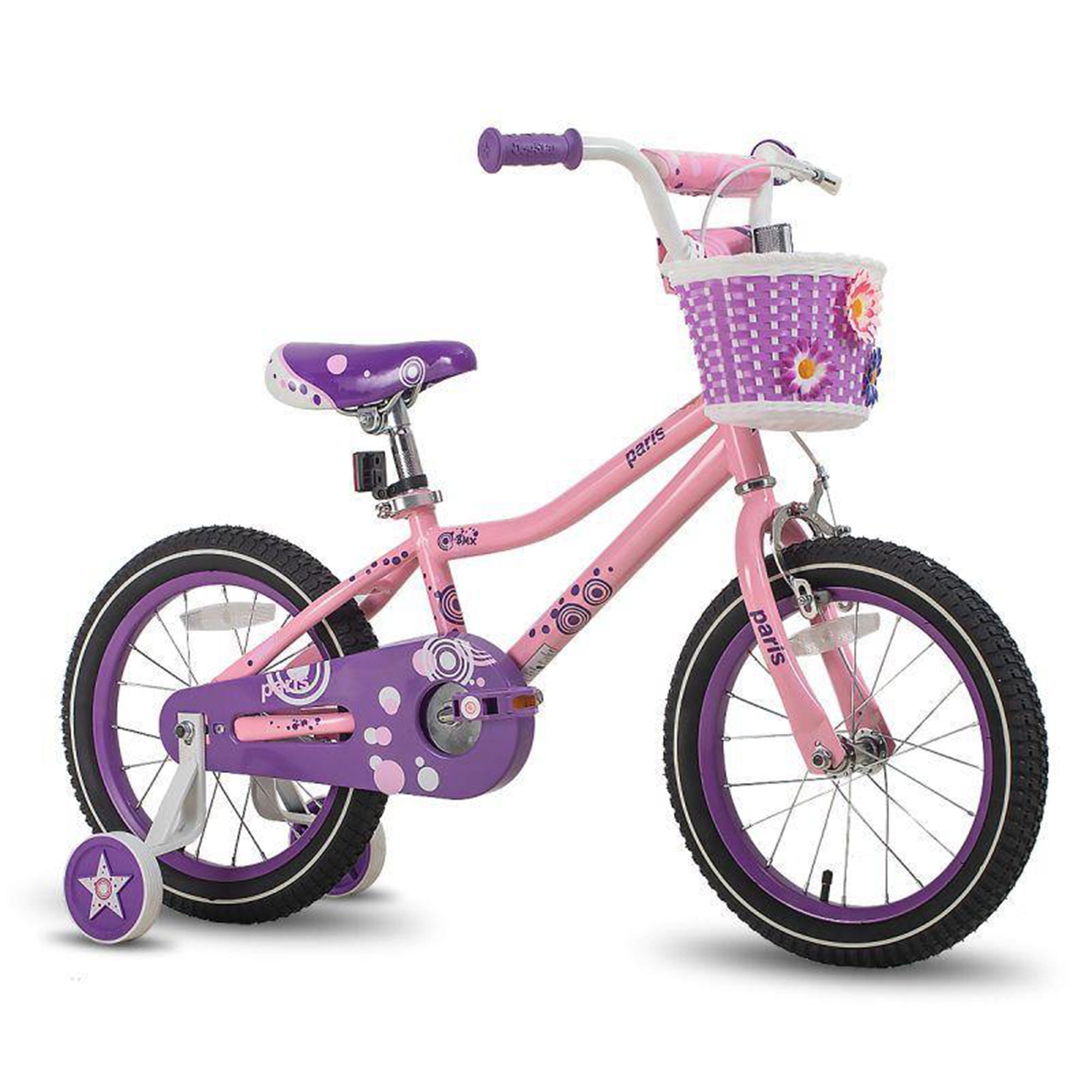 Pink 16-Inch for KIDS 5-7 years Titan Girl's Flower Princess BMX Bike 