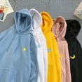 thumbnail image 2 of serony Spring Sweat à Capuche Imprimé Hommes Femmes Pull à Capuche Manteau Couple Top, Bleu, XXL, 2 of 6