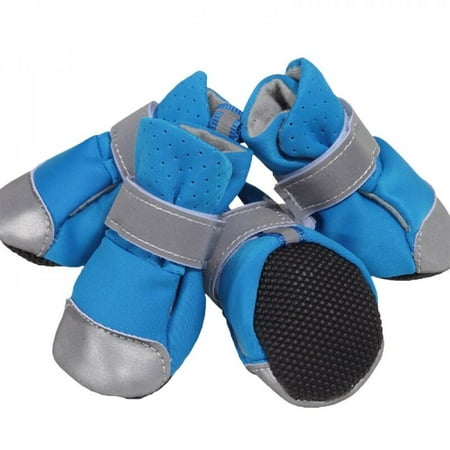 Promotion!Breathable Waterproof Dog Cat Shoes Summer Soft Bottom Puppy Socks Reflective Anti-Slip Rain Snow Pet Boots Paw Protecters For Small Dogs