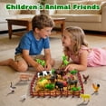 thumbnail image 2 of 53 PCS Realistic Farm Animal Figurines, Plastic Farm Toy Set with Fences & Building Blocks, Educational Playset for Toddlers & Kids, 2 of 6