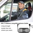 thumbnail image 2 of Weishan Micrófono de coche de 0.138 in, repuesto de micrófono de montaje externo de 16 pies para Boss JVC Sony Pioneer, unidad principal de vehículo habilitada, radio estéreo, CD, GPS, DVD con adaptad, 2 of 5