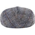 thumbnail image 4 of Gorro de vendedor de periódicos de hiedra plana en espiga para hombre, gorra de mezcla de lana, color caqui, café en espiga, talla única con banda elástica, adecuado para circunferencia de cabeza de 5, 4 of 5