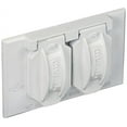 thumbnail image 2 of Hubbell Weatherproof Device Cover 5180-1 - 2-Hole, 1 Gang, White, 2 of 2