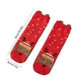 thumbnail image 3 of Christmas Socks for Women Men, Cute Cartoon Pattern Mid Calf Socks for Winter Warmth Holiday Party Gift Exchange(E), 3 of 6