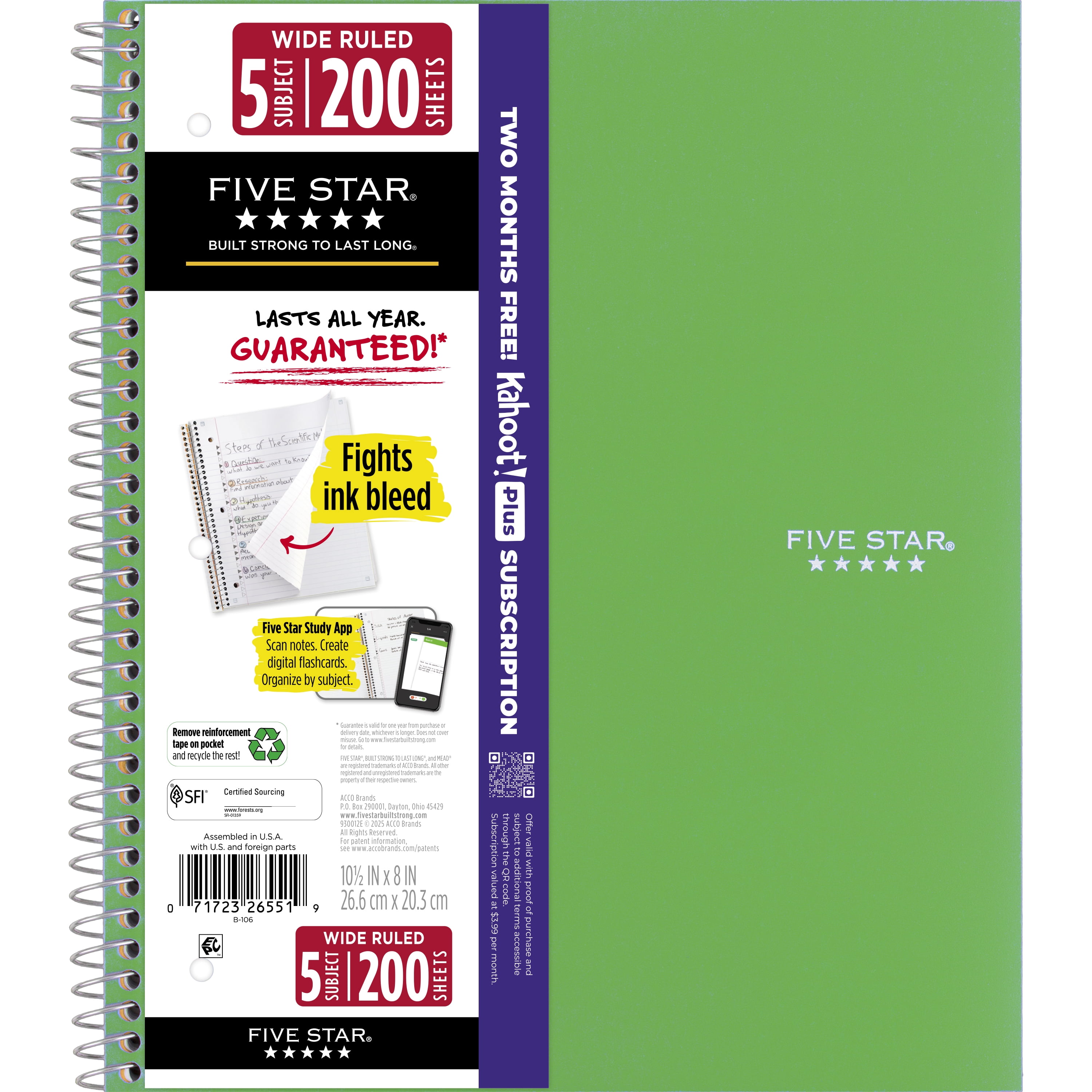 5-Star Spiral Notebook - Spiral notebooks for retail - Walmart
